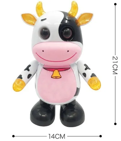 Electric dance Little cute cow light concert Dance Little cow 14 songs toys