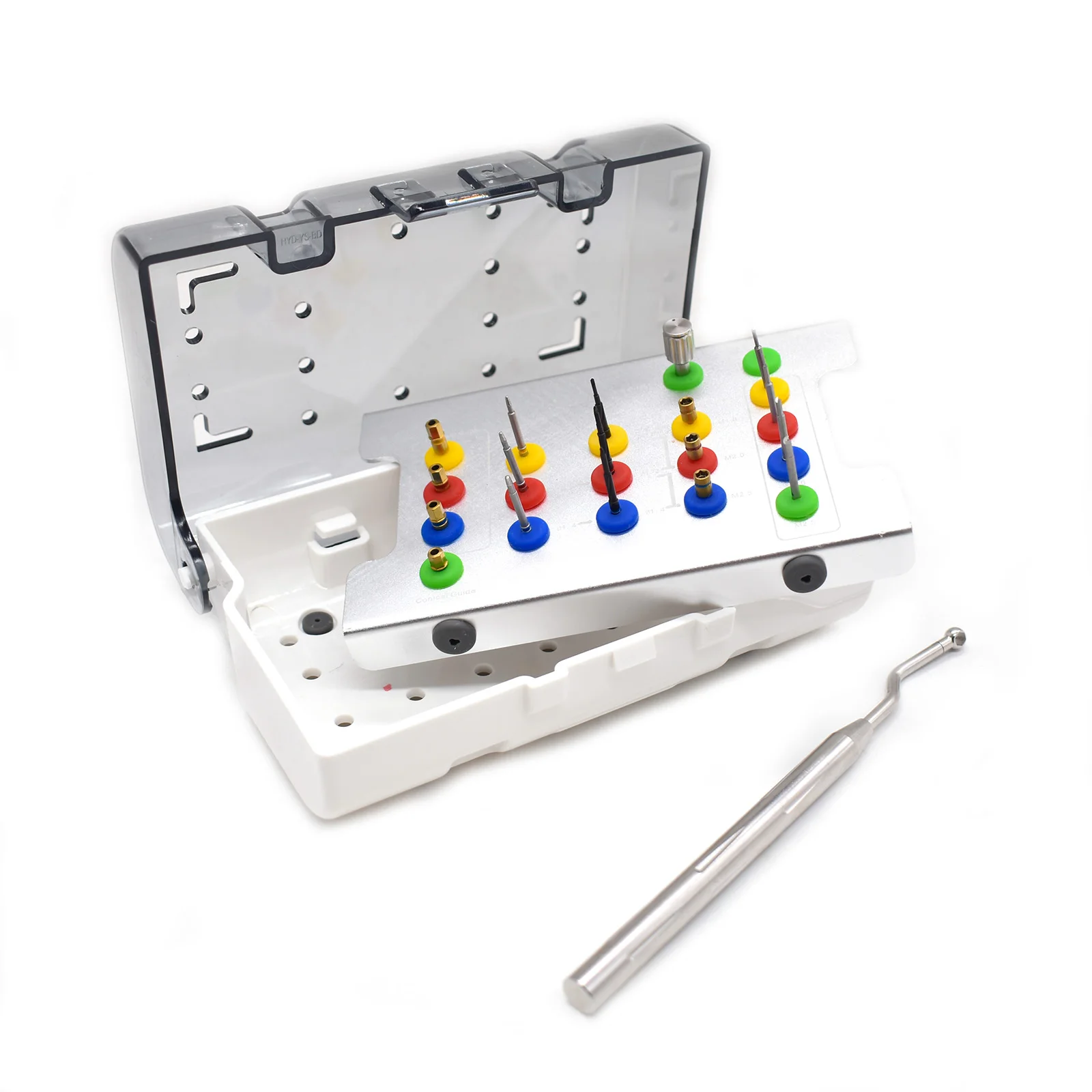 1 set Dental Implant Screw Removal Kit Stainless Steel Broken Screw Extractor Set Remover Drill Driver Universal Implant Kits - view 3