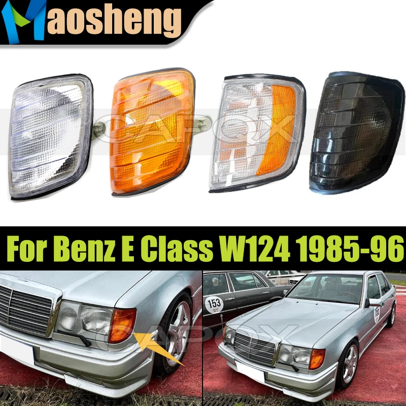 

1Pair Front Bumper Corner Light For Mercedes Benz E Class W124 1985-1996 Corner Light Indicator Turn Signal Lamp