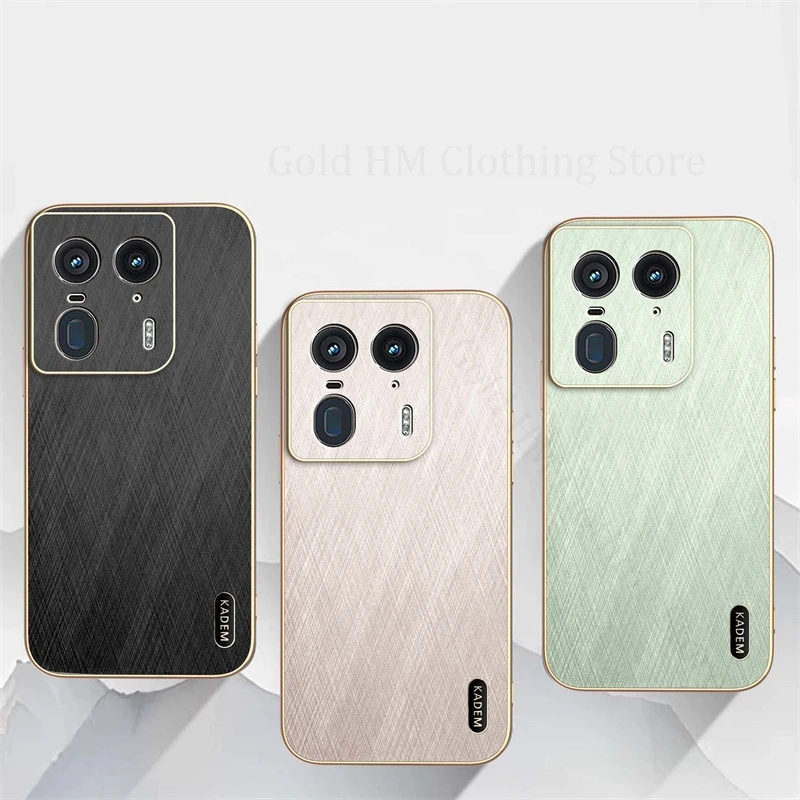 For Motorola Edge 50 40 Neo Gold Silk Texture Electroplated Leather Phone Case For Moto G85 G75 G55 G35 E14 E13 6D Plating Cover