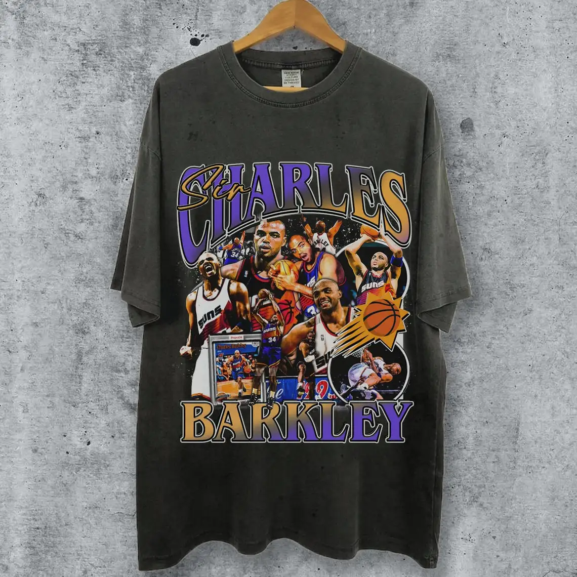 Vintage 90s Graphic Style Charles Barkley TShirt PHX Charles Barkley Shirt Vintage Oversized Sport Tee Retro Basketball Bootleg