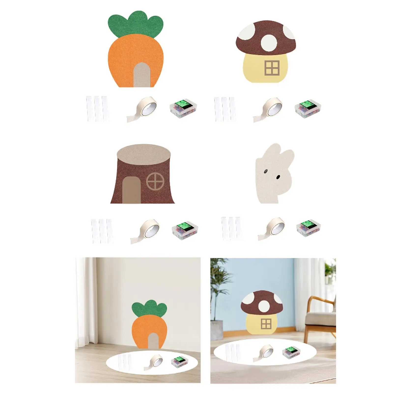 Felt Bulletin Board Photo Message Board Wall Surface Protection Scratch Resistant Thick Memo Board Protector Cafe for Bedroom