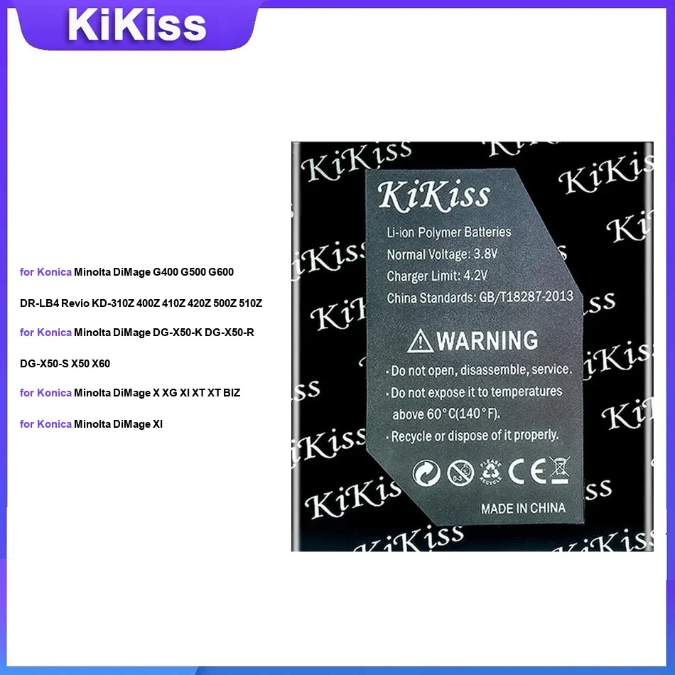 

Battery For Konica Minolta DiMage G400 G500 DG-X50-K DG-X50-R X XG XI XT XT BIZ XI NP-500 NP700 NP-200 NP1