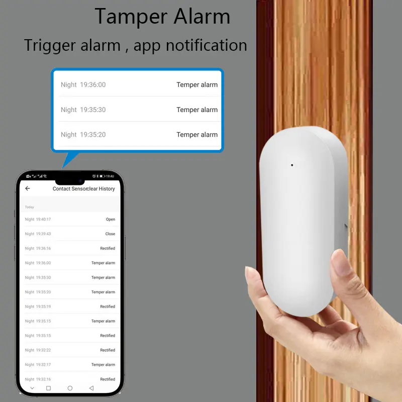 Home Smart Tuya WiFi Door Sensor  Alarm Window Open Closed Detectors Window Sensor Smartlife APP Work With Google Home Alexa