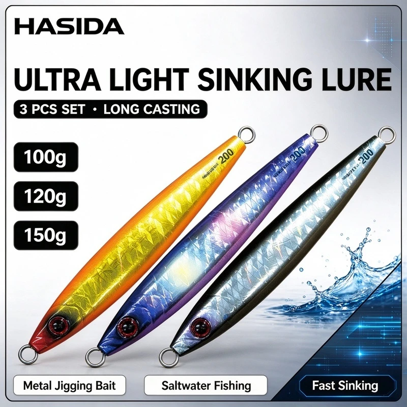 Shout Slow Pitch Jig Lure Fast Sinking Luminous Design 100g 130g Multi Color Offshore Boat Rock Beach Sea Fishing Tackle 200g