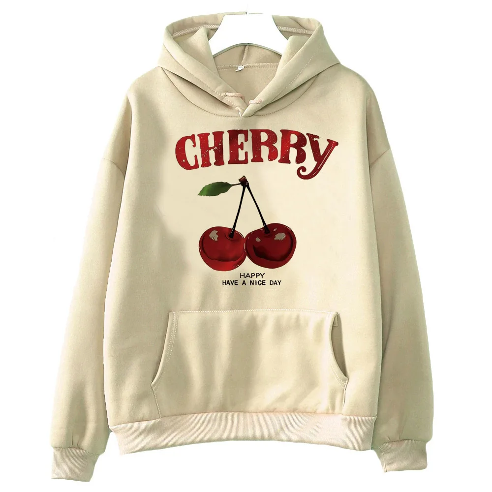 Cherry hoodie Japanese casual wear designer graphic pattern manga girl sweatshirts hoddie comfortable harajuku youthful