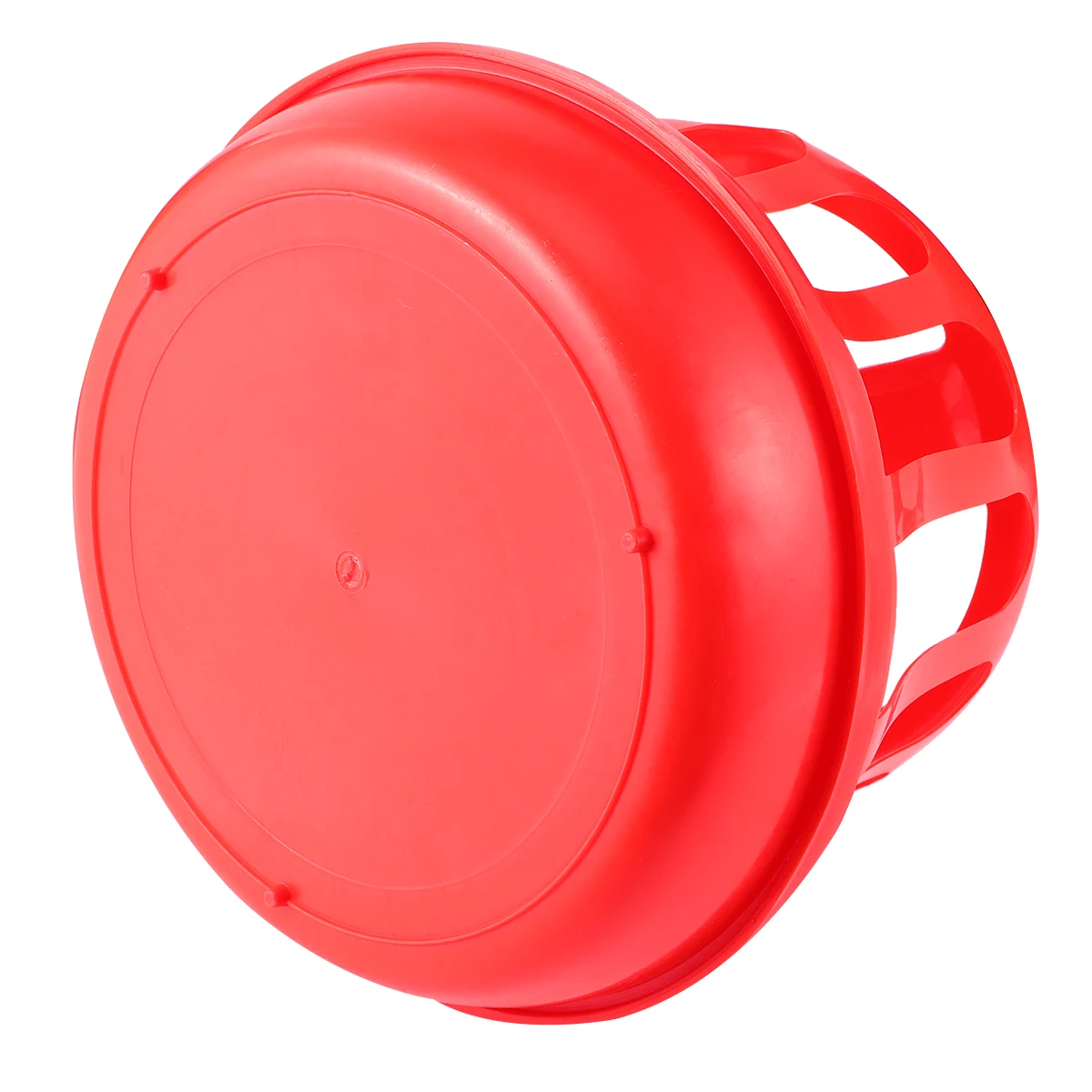 

Anti-Fighting Chicken Feed Bucket Plastic Poultry Feeder With Guardrails Durable Easy Clean Farm Home Use For Chickens Pigeons