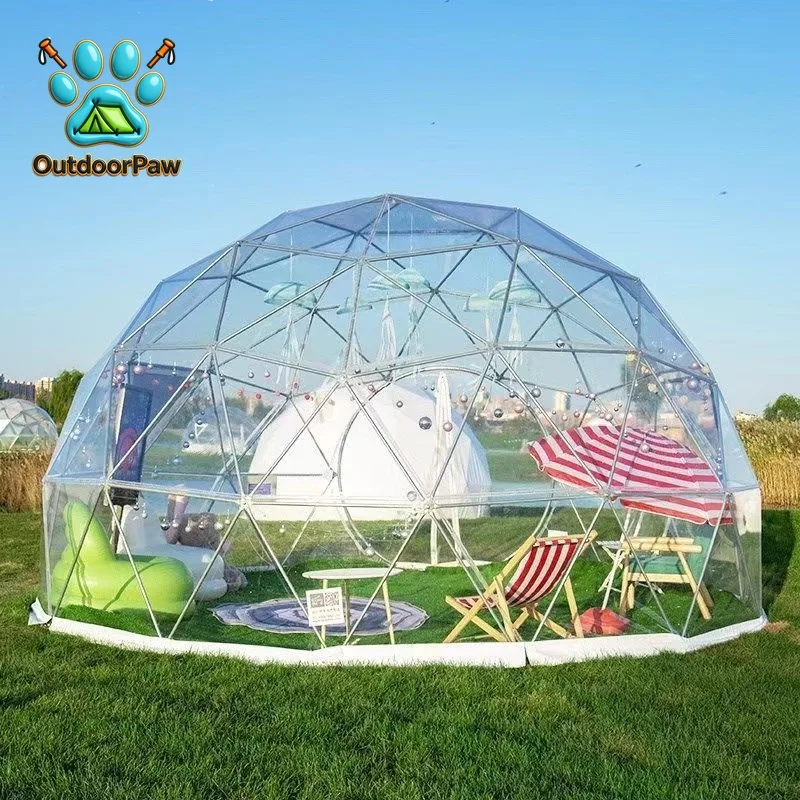 3.6M TPU Clear Bubble Dome Tent Luxury PVC Garden Style for Outdoor Events Parties Camping Cafe Dining Durable
