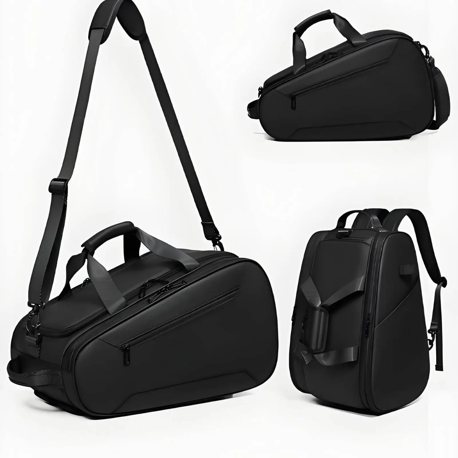 Versatile Tennis Racket Backpack with Separate Shoe Compartment and External Pocket for Pickleball Paddle Ball Bag Storage