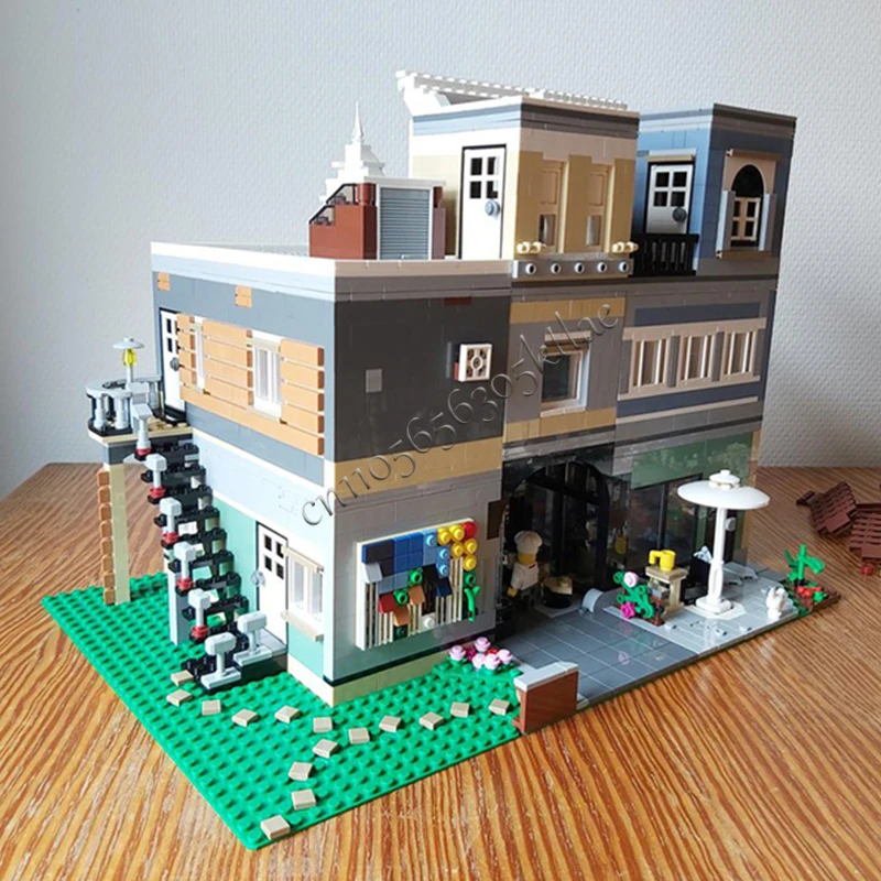 3096 pièces MOC City Street Views assemblage modulaire Alleyway bloc de construction inversé assemblage éducatif enfant jouet cadeau de noël