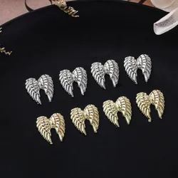 20pcs Gold Silver Wings Nail Decoration Angel Wings Metal Nail Art Charms for Manicure DIY 3d Rhinestones Sparkly Nail Parts