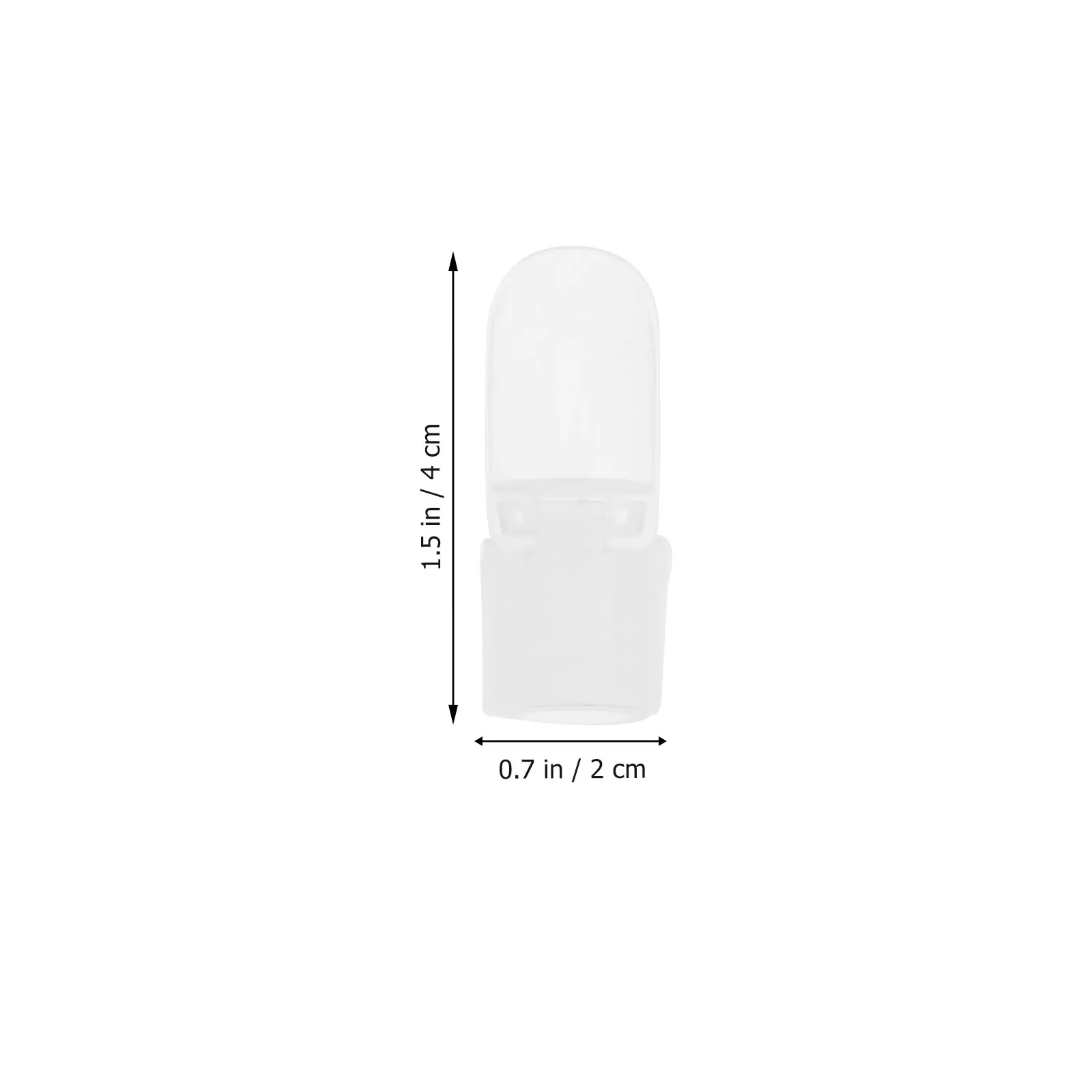 20Pcs Nail Varnish Cover Protector Transparent Plastic Tips for Nail Polish Drying Protection DIY Manicure Art Essential Tool view 4