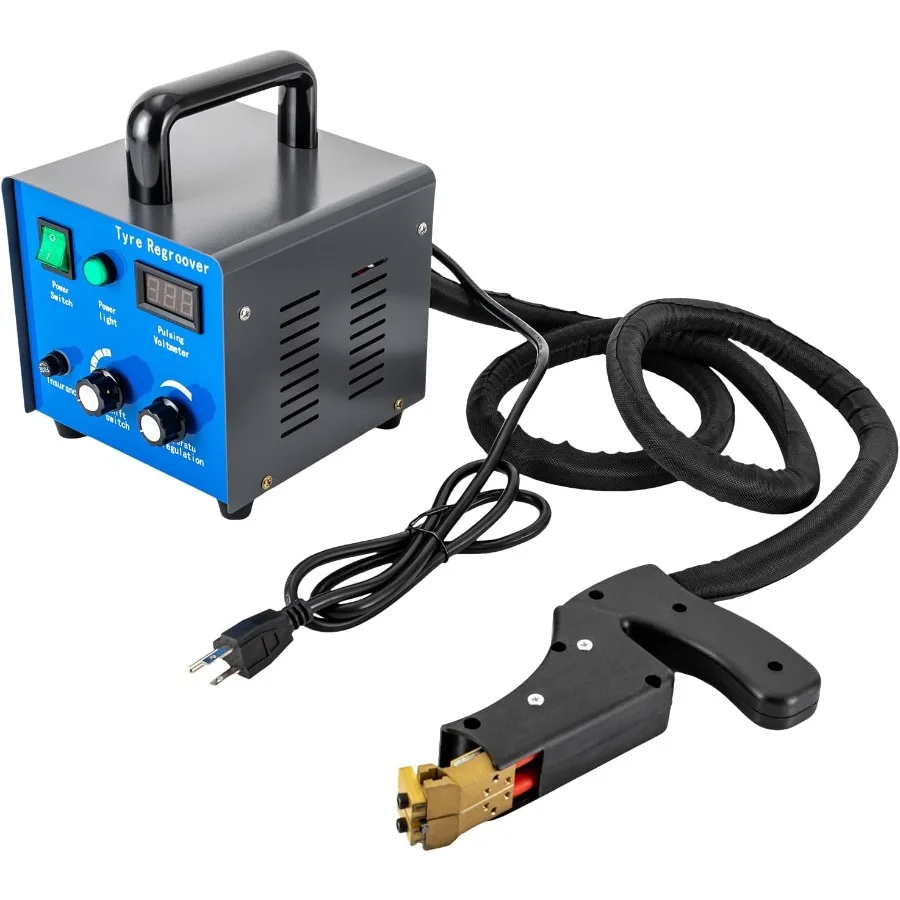 

400W Heated Tire Groover Tool 110V for Truck Off-Road Rubber Grooving with 20 Blades Professional Tire Retreading Equipment for