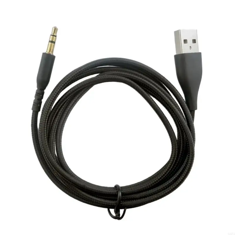 Q6PA USB to 3.5Mm Port Sound Cable USB to Adapter External Stereo Sound Card Adapter For Gaming Music Streaming