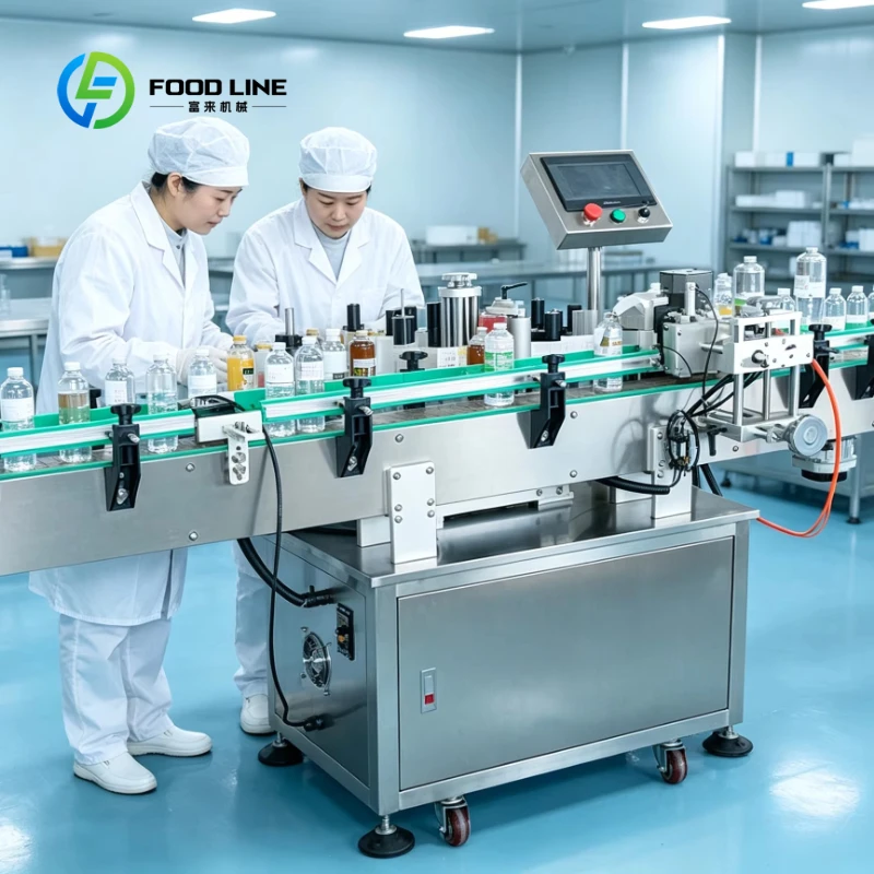 Customized Automatic Round Bottle Labeler Sticker Surface Labeling Machine for Plastic Bottles Automatic Labeling Machine