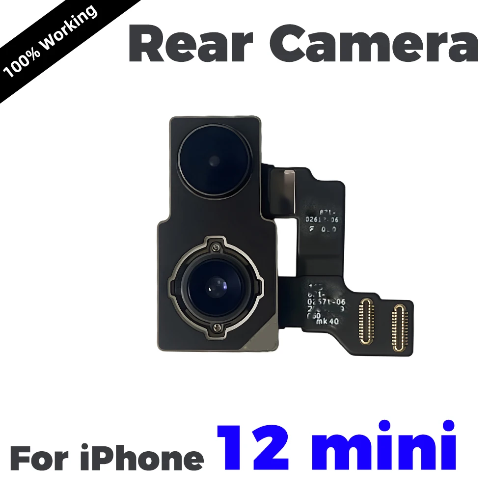 Rear Camera For iPhone 12 Pro Max Back Camera for iphone12 mini/12 pro/12 Rear Main Lens Flex Cable Camera