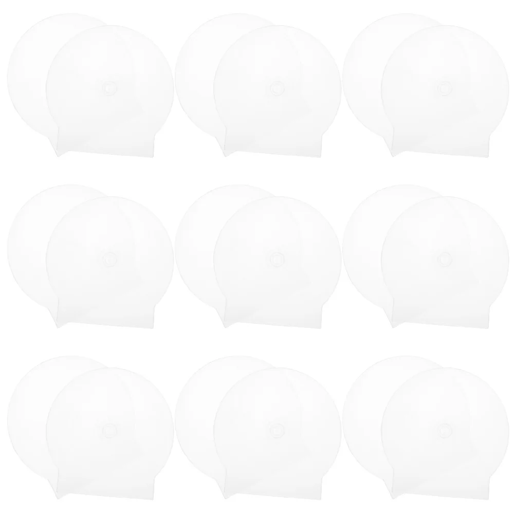 

50Pcs Plastic Cd Cases Transparent Single Cd Holder Compact Storage Solution for Home Management Standard Dvd Cases