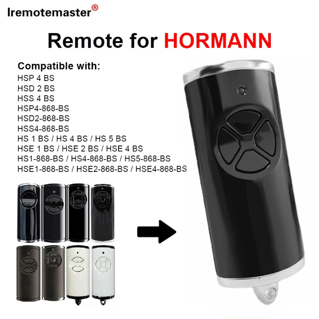 

Newest HORMANN HSE2 HSE4 868 BS REMOTE CONTROLLER HORMANN BS SERIES 868MHz GARAGE DOOR REMOTE REPLICATOR OPENING DEVICE