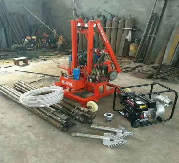 Gasoline hydraulic big power water well drilling machine ZX-220