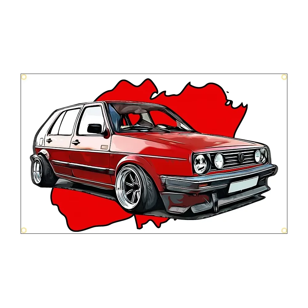 Cool W Car Flag Tapestry Art Printing 60x90cm 90X150CM Science Fiction Car Poster Ideal for Room Home Outdoor Decor
