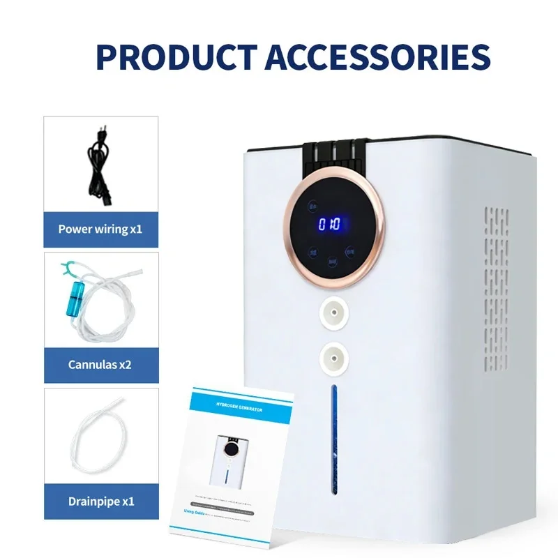 NEW Portable Hydrogen Inhalation Machine 300ML/900ML Molecular H2 O2 Equipment for Elderly Athletes - Oxygen Generator Inhaler