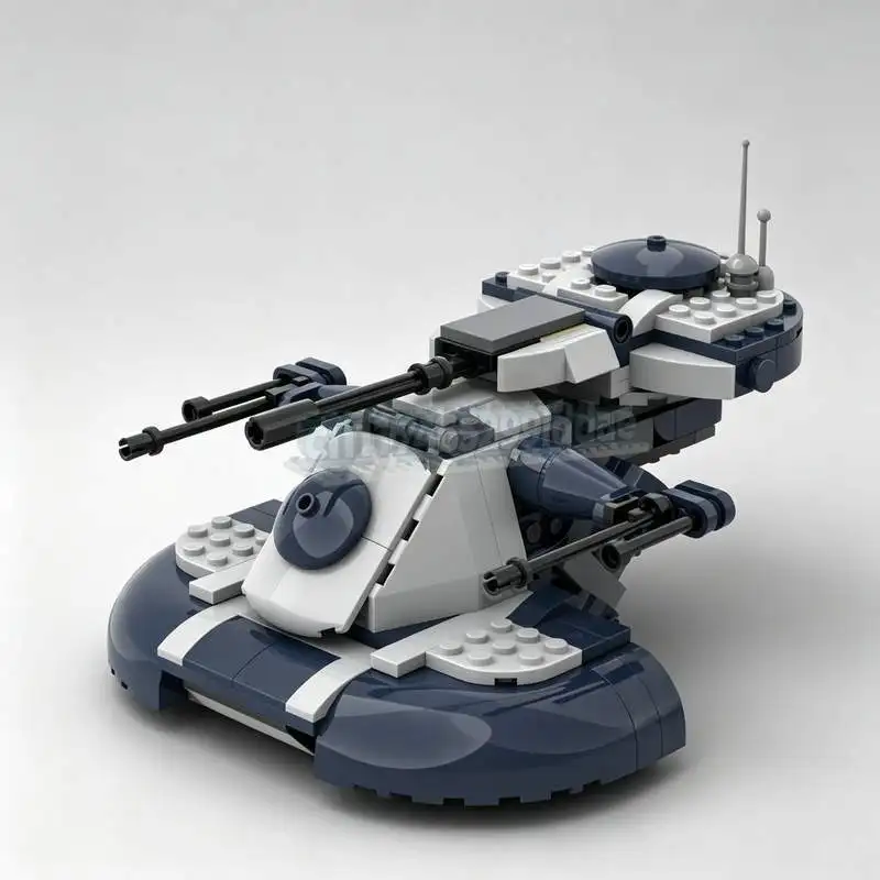 244PCS Armored Assault Tank AAT Sci Fi Combat Vehicle MOC Custom Puzzle Building Blocks DIY Assembly Creative Warfare Model Gift