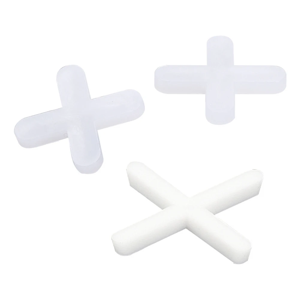 500PCS 1.0/1.5/2.0/2.5/3.0mm Tile Spacer Cross Tile Leveling Clips Floor Wall Laying Construction Tool