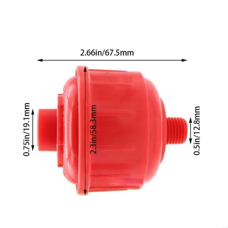 12Pcs Disposable Air Water Trap Filters with Standard 1/4inch Thread Whirlwinds Air Line Filter for Sprayer and Air Tool 37JD