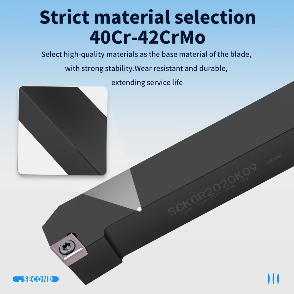 JT External Turning Tool Holder SCKCR/L SCKCR1212H09 SCKCR2020K12 Carbide Inserts CCMT Lathe Cutting Tools
