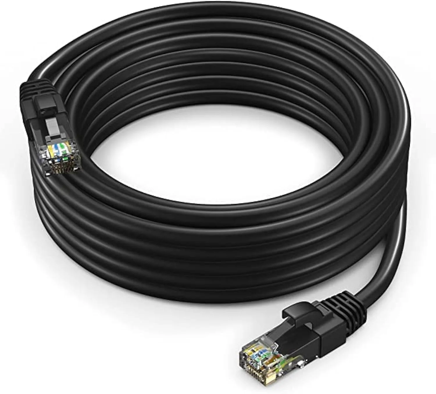 Black RJ45 CAT-5 Ethernet Cord Lan Network Patch Cable Compatible Patch Cord For Computer Multiple Specifications Cables