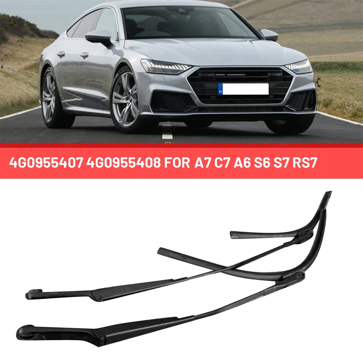 

Стеклоочиститель 4G0955407 4G0955408, передний стеклоочиститель для Audi A7 C7 A6 S6 S7 Rs7