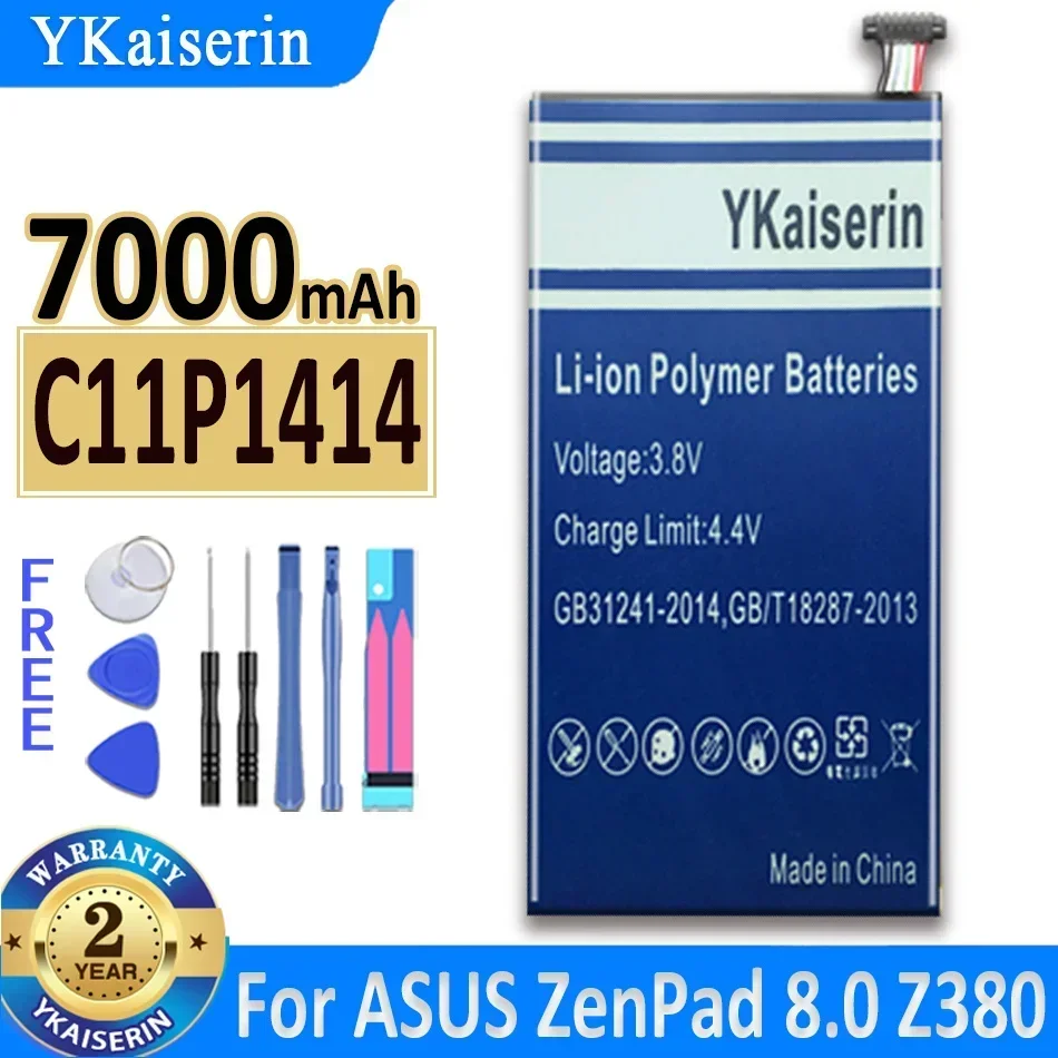 

Аккумулятор ykaisin C11P1414 на 7000 мА · ч для ASUS ZenPad 8,0 CB81 Z380 серии Z380 аккумулятор с номером отслеживания