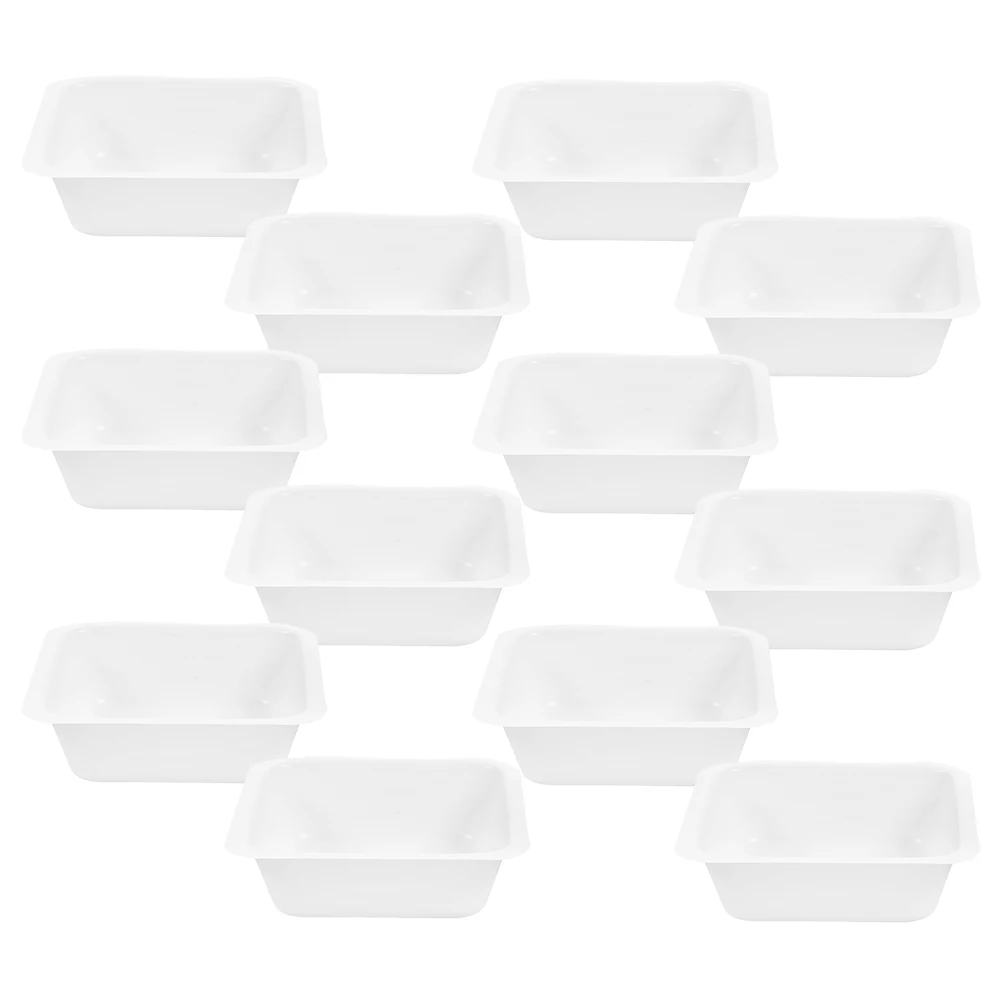 

12pcs Plastic Weighing Boats Lightweight High Precision Lab Dishes For Scientific Experiments Cooking Powder Weight Containers