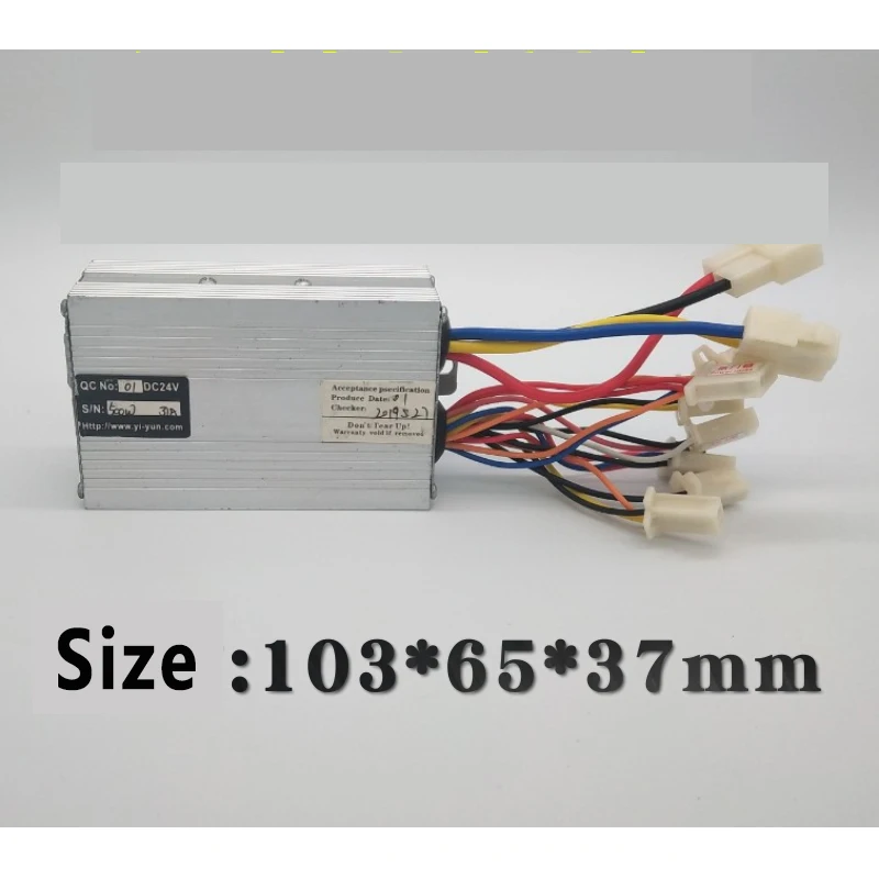 Reguladores de velocidade da escova de 500W 24V/36V/48V para veículos elétricos Controlador de veículo elétrico para cadeira de rodas com função reversa