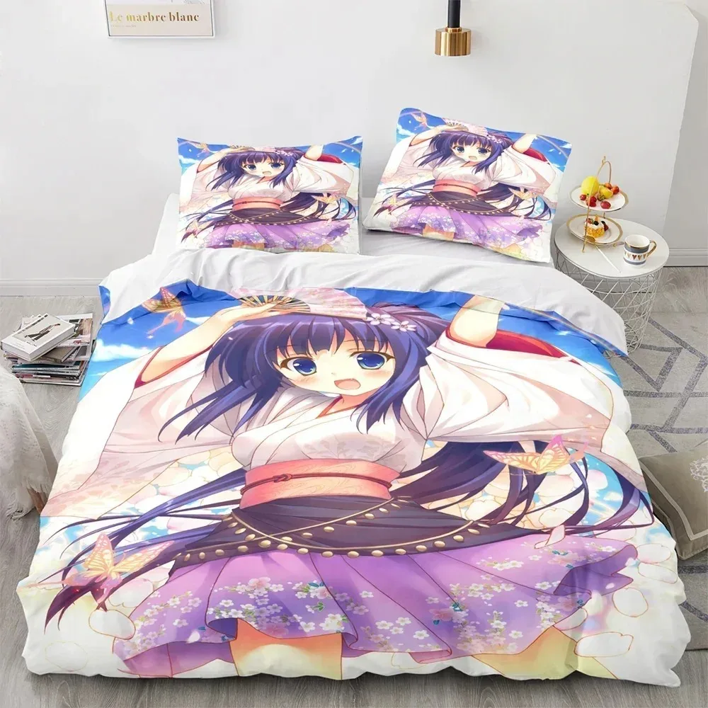 

Kawaii Girl Anime Sexy Girl Bedding Set 3D Printed Suitable for Bedroom Duvet Cover Set With Pillowcases Kids Home Textile