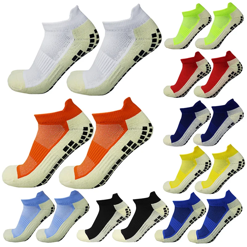 Men Women Sports Football Slippers Socks Silicone Non-Slip Grip Soccer Socks