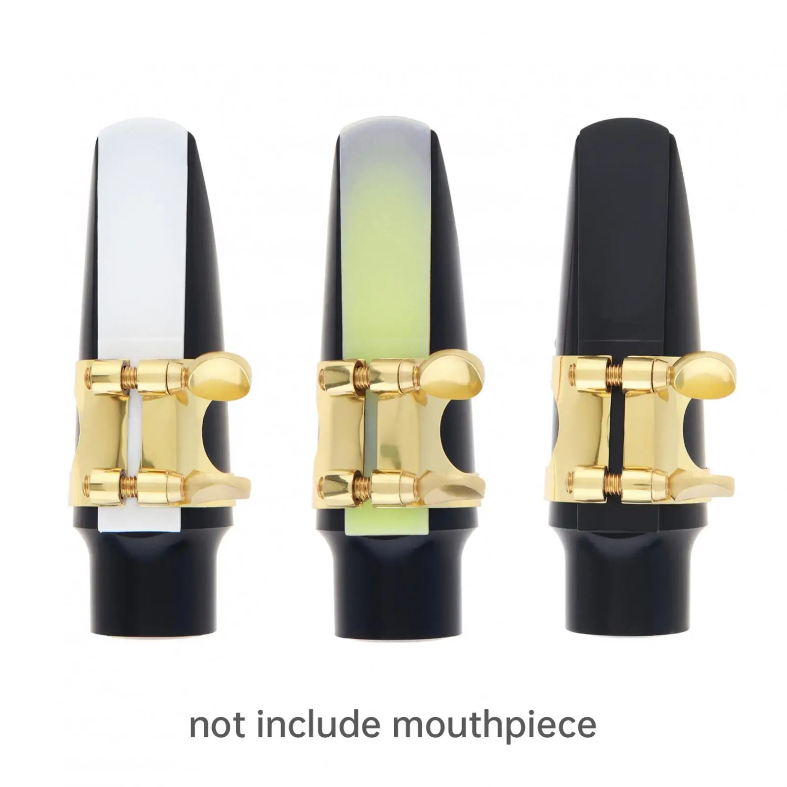 Clarinet Resin Reed Strength 2.5 with Plastic Holder, Black / White / Yellow Exquisite Packaging Reeds Clarinet Accessories