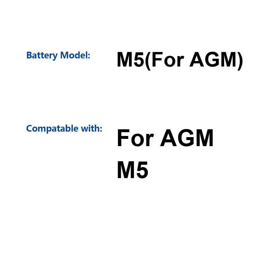 

2500Mah For Agm M5 Mobile Phone Long-Lasting Performance Battery High Capacity