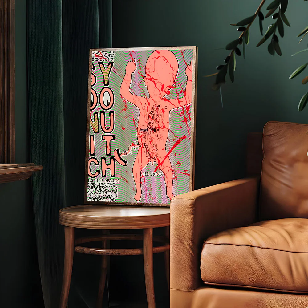 سونيك الشباب المغني ذاتية اللصق ملصق فني مقاوم للماء ورقة ملصق مقهى بار الملصقات ملصقات الحائط #4