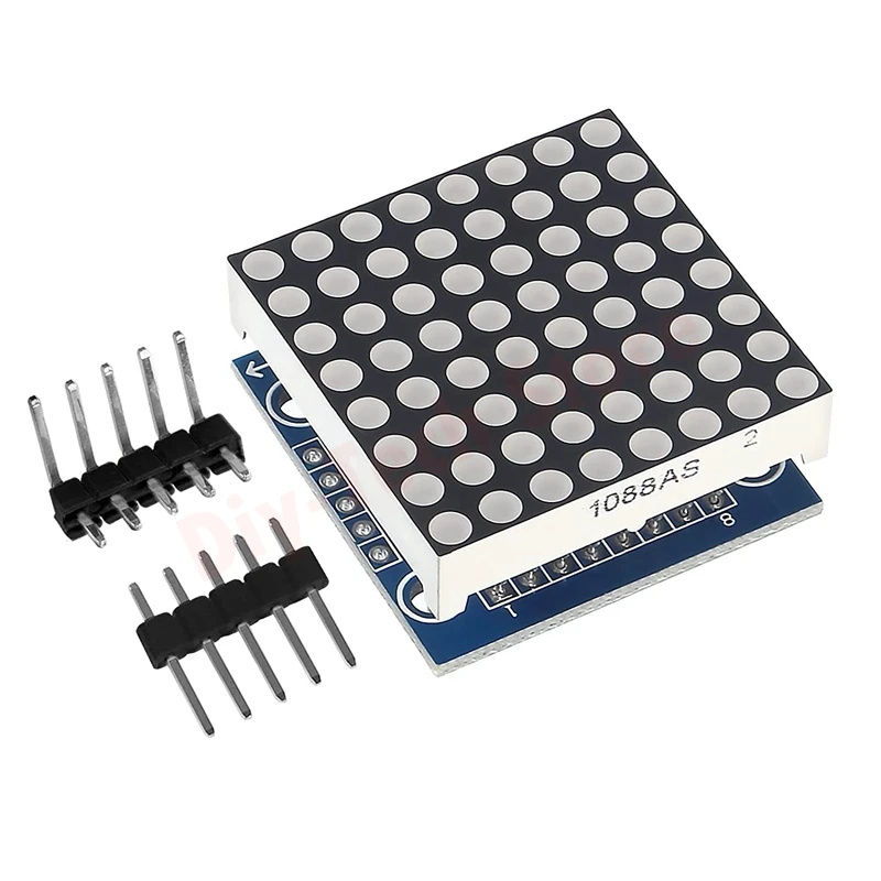 3pcs MAX7219 8X8 LED Dot Matrix LED Display Control Module 5V MCU Control and Drive MAX7219 88 LED Dot Matrix DIY Kit