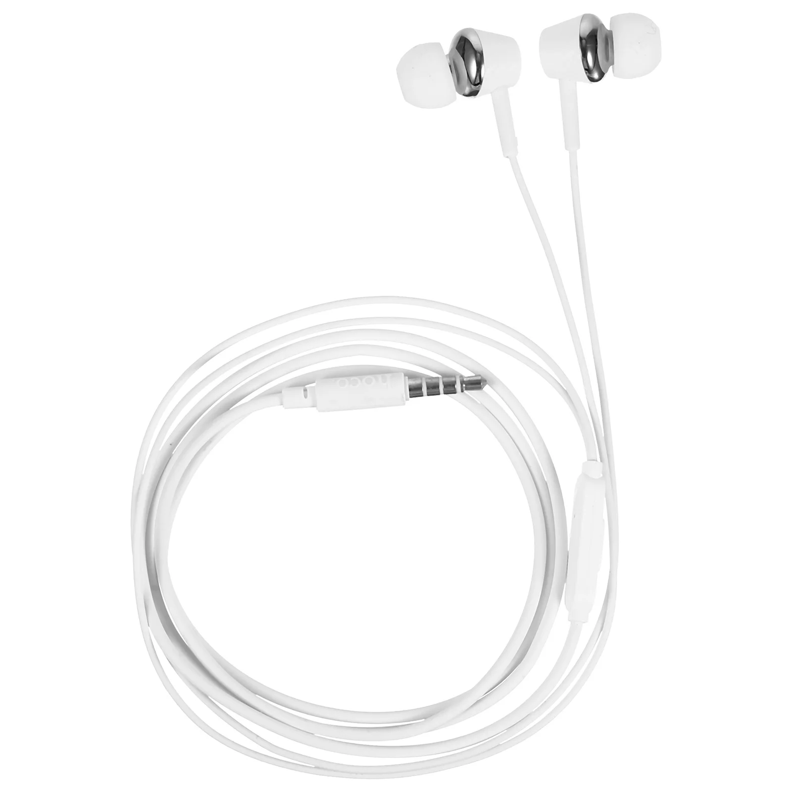 1 セット ワイヤー制御ベース インイヤー ヘッドフォン シルバー 耐久性のあるマイク イヤフォン 軽量 コンフォートフィット インイヤー タイプ イヤホン ギフト