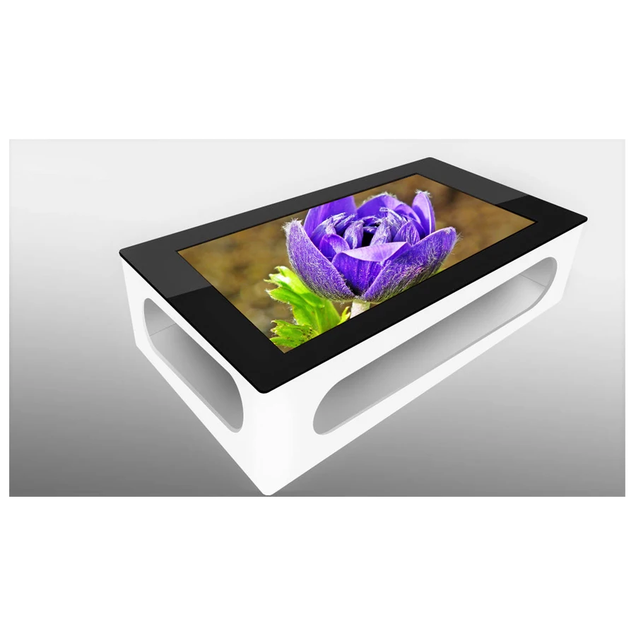 55 Inch Waterproof Interactive Touch Screen Smart Coffee Table With Built In Android  3288 2+8G