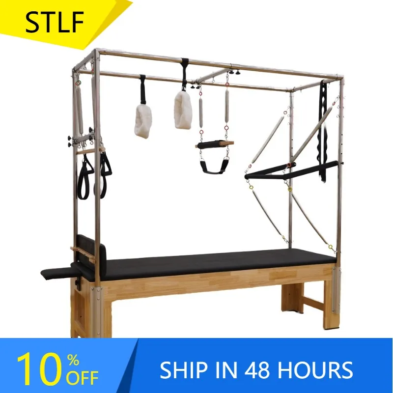 

YTYIN Pilates Reformer Gym Custom Logo Color Yoga Aluminum Alloy High Quality Maple Fitness Pilates Core Bed