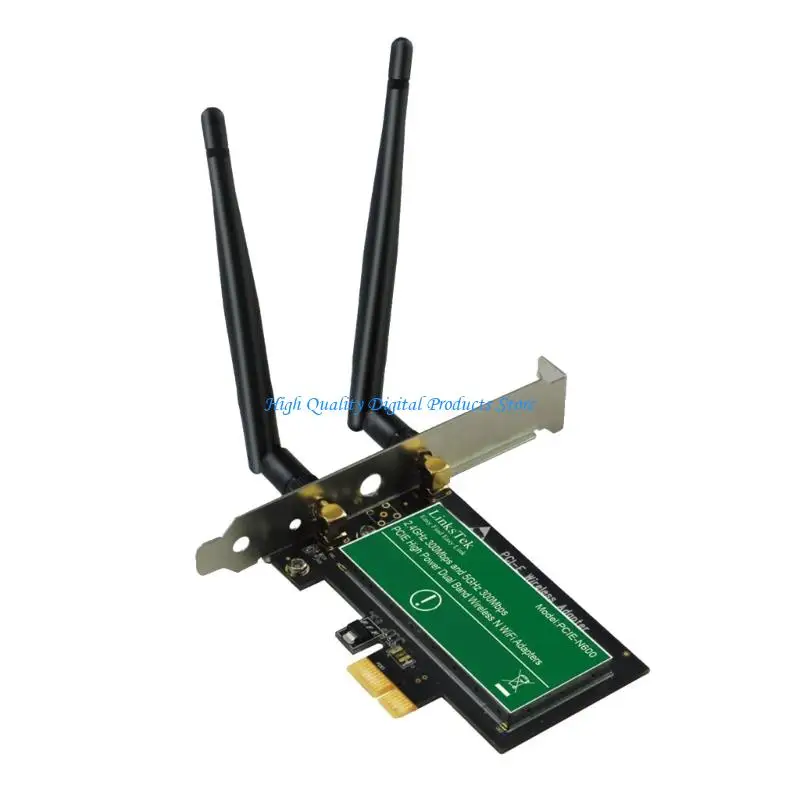 

U2JE WIFI Card PCIE Double Band Wireless Card 2.4Ghz+5Ghz for Enhances Desktop Internet Performances