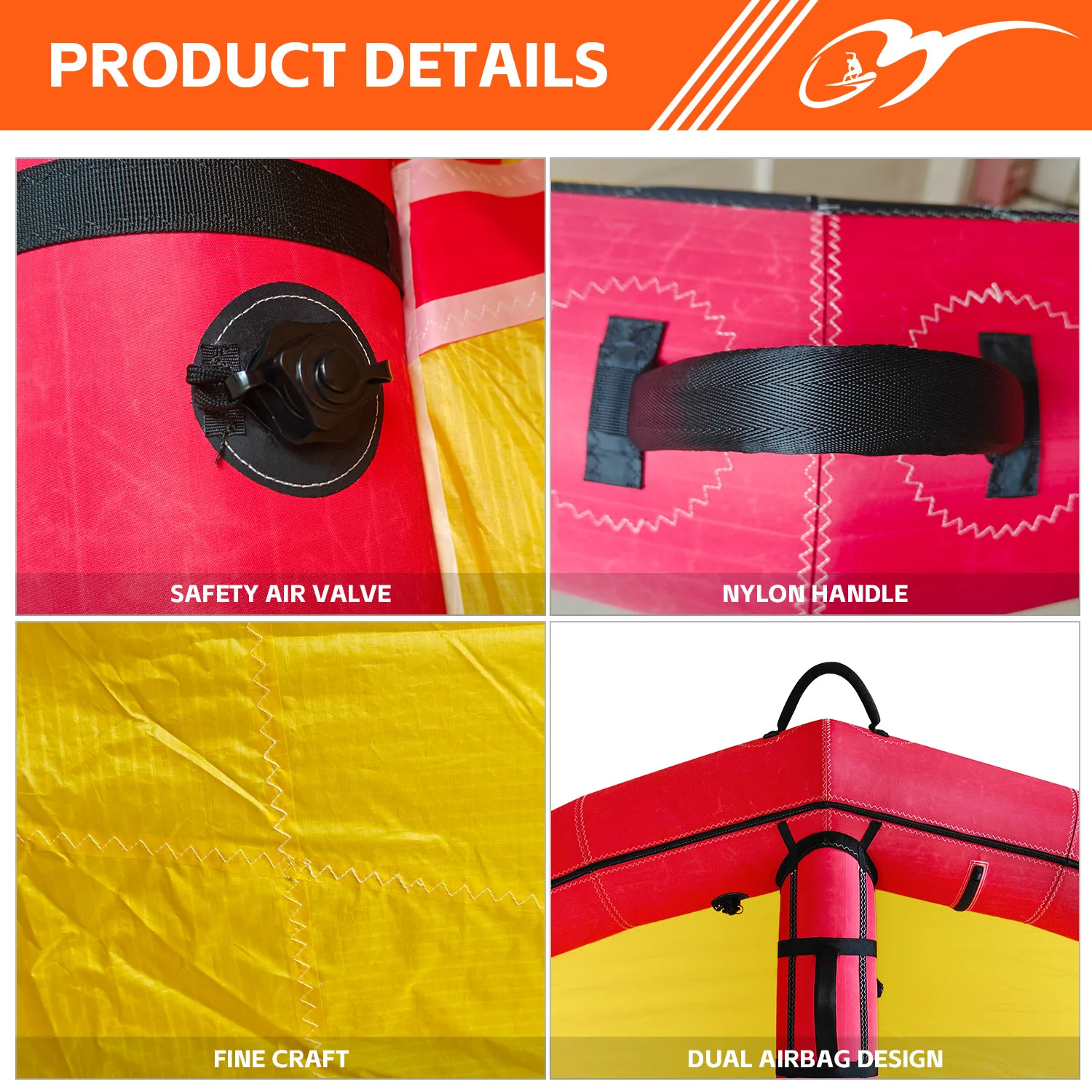 Hot Sale High Quality Kitesurfing Inflatable Wing Surf Foil Hydrofoil Windsurf Kite Wind Surfer Board Sail Hydrofoil Wingfoil view 4