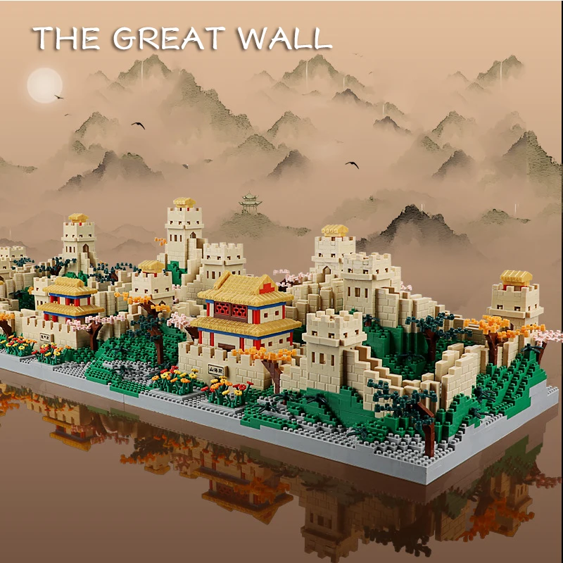 The Great Wall Building Blocks Beautiful Chinese Castle Architecture Building Bricks Assembly Toy Kids Gift Adults Present Gifts