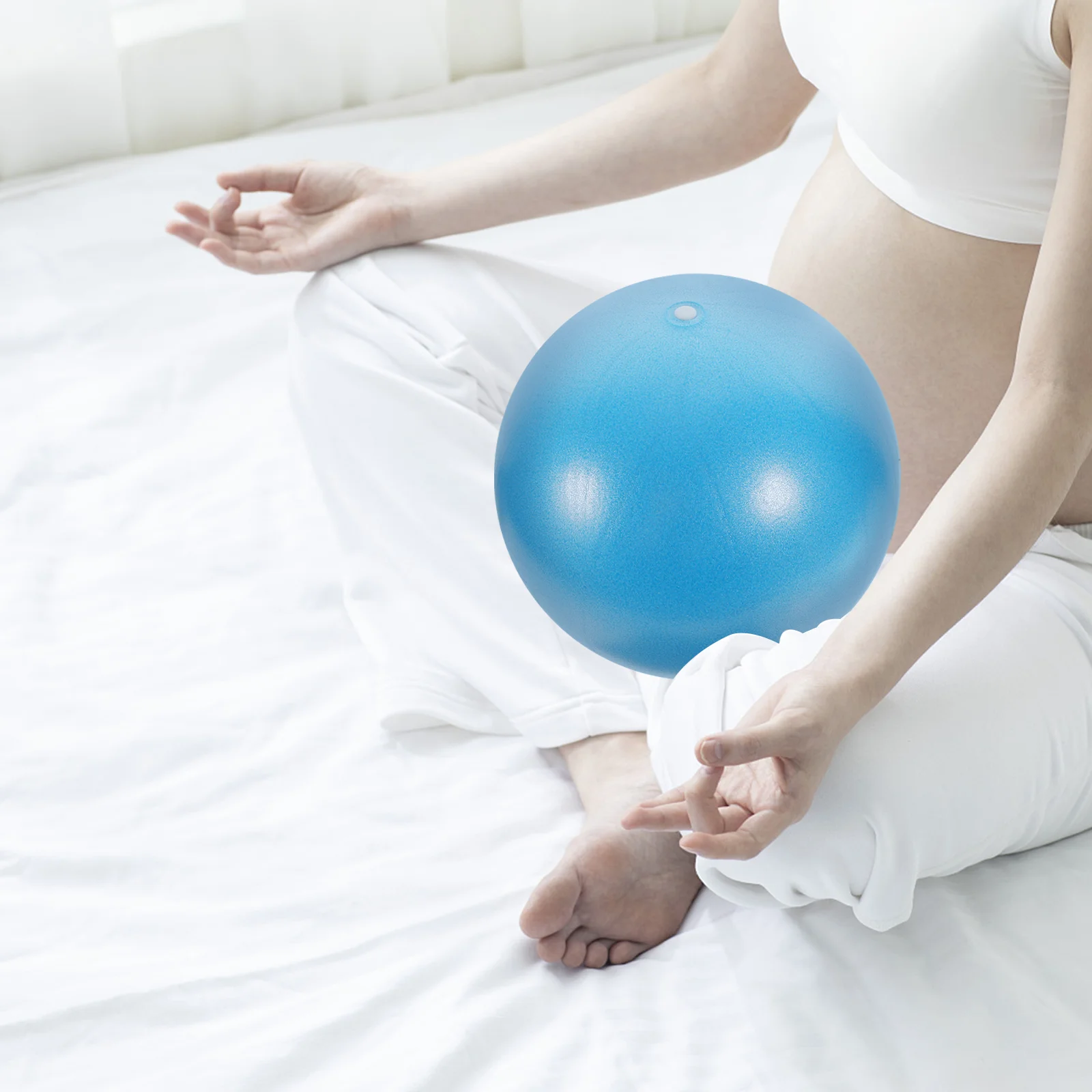 Balles de poids pour l'exercice, fourniture d'entraînement en salle de sport, stabilité douce, petit Pilates en Pvc bleu