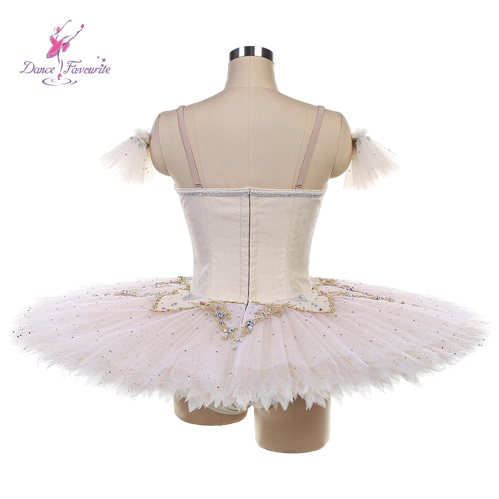 وصل حديثًا أزياء رقص باليه عاجية احترافية لعام 2026 توتو ذهبي لمسابقة الباليه