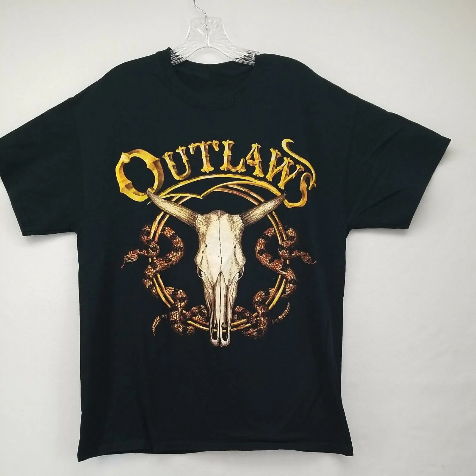 

Короткая футболка унисекс для взрослых Outlaws Band Rock Tour Album, все размеры QX603