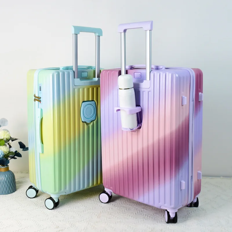 Suitcases with travel wheels travel men and women 24Inch traveling trolley case boarding suitcase with combination lock luggage